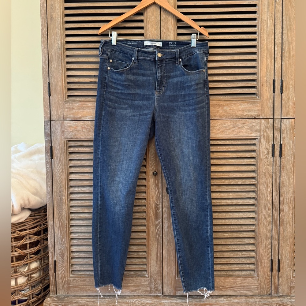 Liverpool Los Angeles Abby Ankle Skinny Eco blue jeans 14/32